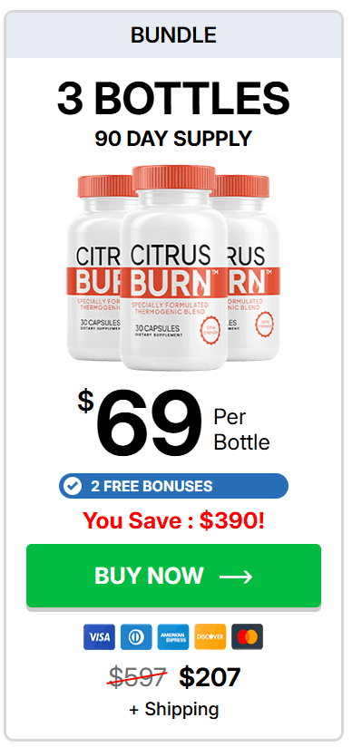 Citrusburn - 3 Bottle